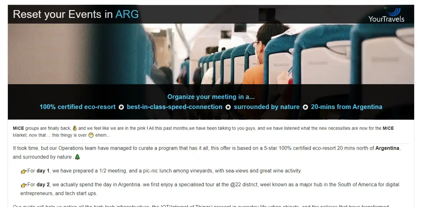 Paquete Turistico LandingPage